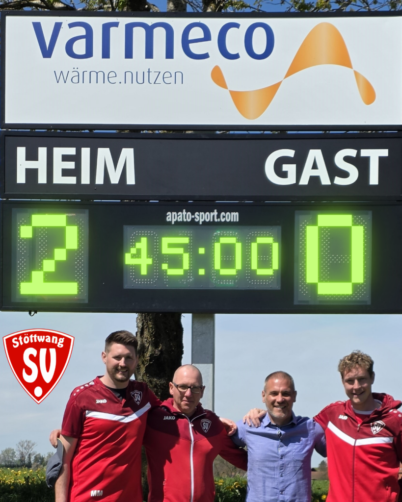 Sponsoring-Varmeco-Scoreboard SV Stoettwang